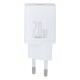 Сетевое зарядное устройство Baseus CCSUP-B02 PD, 3.0 A, Белый