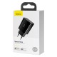 Сетевое зарядное устройство Baseus CCFS-SN01 Speed Mini, Черный