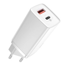 Мережевий зарядний пристрій Baseus CCGAN2L-B02 GaN Lite Quick Charger QC, Білий