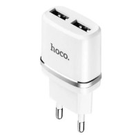 Сетевое зарядное устройство Hoco C12, 2.4 A, Белый