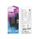 Мережевий зарядний пристрій Hoco C134A Solid, MicroUSB, з кабелем, Чорний