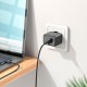 Мережевий зарядний пристрій Hoco CS11A, MicroUSB, з кабелем, Чорний