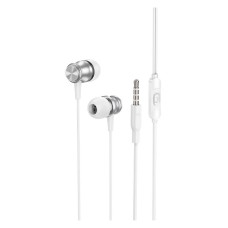 Навушники провідні Borofone BM75 Platinum, з мікрофоном, Срібний