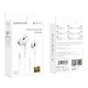 Наушники проводные Borofone BM30 Pro, С микрофоном, Белый