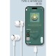 Наушники проводные WUW R179, С микрофоном, Белый