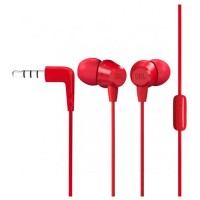 Наушники проводные JBL C50HI, С микрофоном, Красный