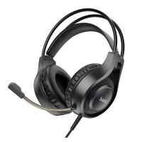 Наушники проводные Hoco W106 Tiger Gaming, С микрофоном, Черный