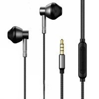 Навушники провідні Remax RM-201, З мікрофоном, Чорний