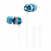 Наушники проводные Wallytech WEA-081, Голубой