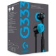 Наушники проводные Logitech G333, С микрофоном, Черный