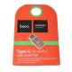 Переходник Hoco, Type-C, MicroUSB, Розовый