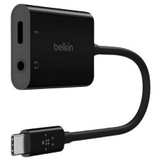 Перехідник Belkin NPA004btBK RockStar, Type-C, 3,5 мм., Чорний