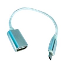 Перехідник KM KY-168, USB, MicroUSB, Білий