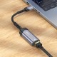 Перехідник Hoco UA26, USB, RJ45, Сірий