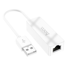 Перехідник Hoco UA22, RJ45, USB, Білий