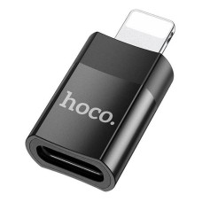 Перехідник Hoco UA17 Apple iPhone SE 2022, iPhone 14 Pro Max, iPhone 14 Plus, iPhone 14 Pro, iPhone 14, iPhone 13 Pro, iPhone 13 Mini, iPhone 13, iPhone 13 Pro Max, iPhone 12 Mini, iPhone 12 Pro Max, iPhone 12 Pro, Lightning, USB, Чорний