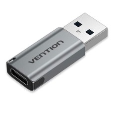 Перехідник Vention, USB, Type-C, Сірий