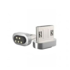 Перехідник Magnetic Clip-On, MicroUSB, Сірий