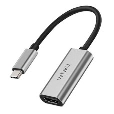 Перехідник WIWU Alpha, Type-C, HDMI, Срібний