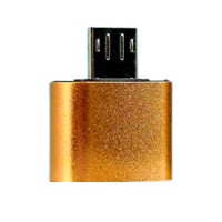 Перехідник OTG MicroUSB, USB, Золотий
