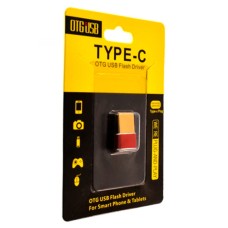 Перехідник OTG Type-C, USB, Червоний