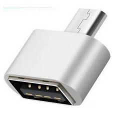 Перехідник OTG C&Q CQ-08, MicroUSB, USB, Срібний