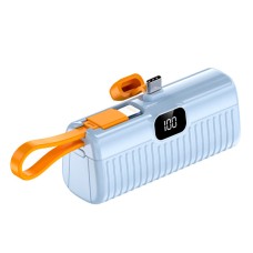 Повербанк (Power Bank) WUW Y134 Mini, 5000 mAh, Блакитний