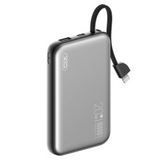 Повербанк (Power Bank) XO PR214, 10000 mAh, Сірий