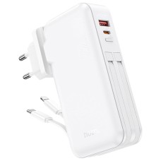 Повербанк (Power Bank) Hoco J126 Travel, 10000 mAh, Білий