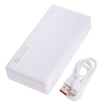 Повербанк (Power Bank) USAMS US-CD204 PB71, 20000 mAh, Білий