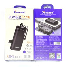 Повербанк (Power Bank) Yosonda YXD-A32, 10000 mAh, Чорний