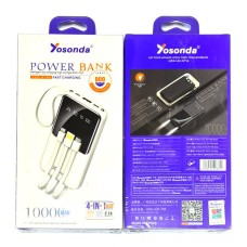 Повербанк (Power Bank) Yosonda YXD-A140, 10000 mAh, Білий