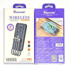 Повербанк (Power Bank) Yosonda YXD-A40, 10000 mAh, Синій