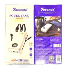 Повербанк (Power Bank) Yosonda YXD-A70, 30000 mAh, Білий