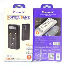 Повербанк (Power Bank) Yosonda YXD-A72, 20000 mAh, Білий