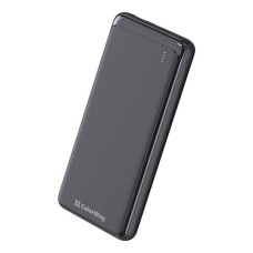 Повербанк (Power Bank) ColorWay CW-PB100LPF2BK Slim, 10000 mAh, Чорний