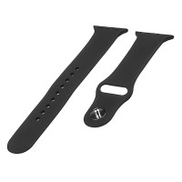 Ремешок Apple Watch 42, Watch 44, Silicone Band, Черный