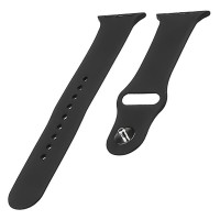 Ремешок Apple Watch 38, Watch 40, Silicone Band, Черный
