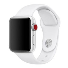 Ремінець Apple Watch 42, Watch 44, Silicone WatchBand, Білий