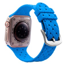 Ремінець Apple Watch 42, Watch 44, Watch Grid Weave, Light Blue, Блакитний