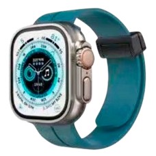 Ремінець Apple Watch 38, Watch 40, Silicone MAGNETIC LOCK, Yan King, Синій