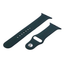 Ремінець Apple Watch 42, Watch 44, Silicone WatchBand, Dark Green, Зелений