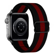 Ремінець Apple Watch 38, Watch 40, Hoco iWatch WA04, Black Red, Чорний