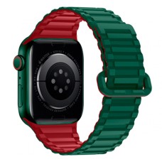 Ремінець Apple Watch 38, Watch 40, Hoco iWatch WA06, Green-Red, Зелений