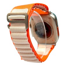 Ремінець Apple Watch 38, Watch 40, Spigen Alpine Loop, Orange-White, Помаранчевий