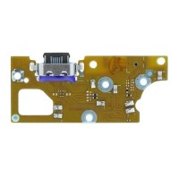 Нижняя плата Motorola E32s, с разъемом зарядки и микрофоном