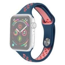 Ремінець Apple Watch 42, Watch 44, Nike Sport Band, Blue-Pink, Синій