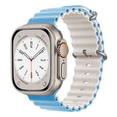 Ремінець Apple Watch 38, Watch 40, Ocean Band, Blue-Starlight, Синій