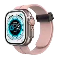 Ремінець Apple Watch 38, Watch 40, Silicone MAGNETIC LOCK, Official Fan, Бежевий