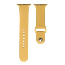 Ремінець Apple Watch 38, Watch 40, Silicone WatchBand, Золотий